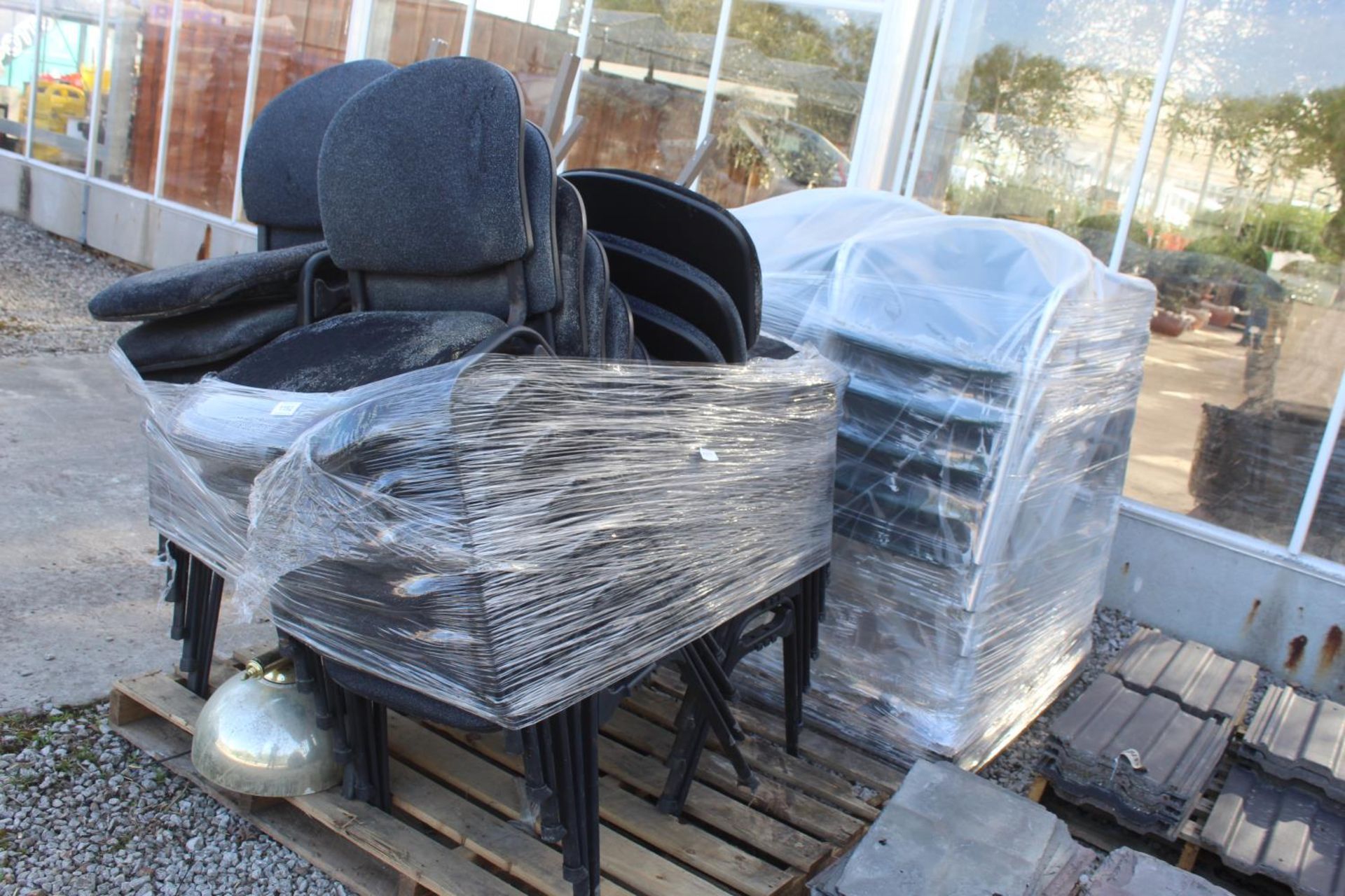 2 PALLETS OF CHAIRS (APPROX 35) + VAT