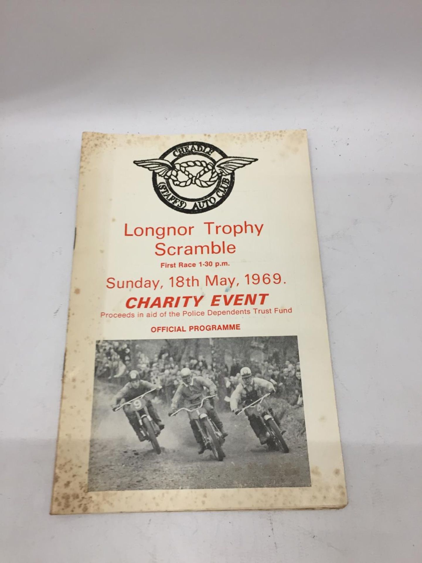 A CHEADLE AUTO CLUB 'LONGNOR' TROPHY SCRAMBLE 1969 PROGRAMME