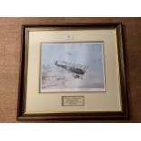 * EDMUND MILLER (BRITISH, 1929) AVRO 540 BIPLANES IN FLIGHT, LIMITED EDITION 16/50, SIGNED BY THE