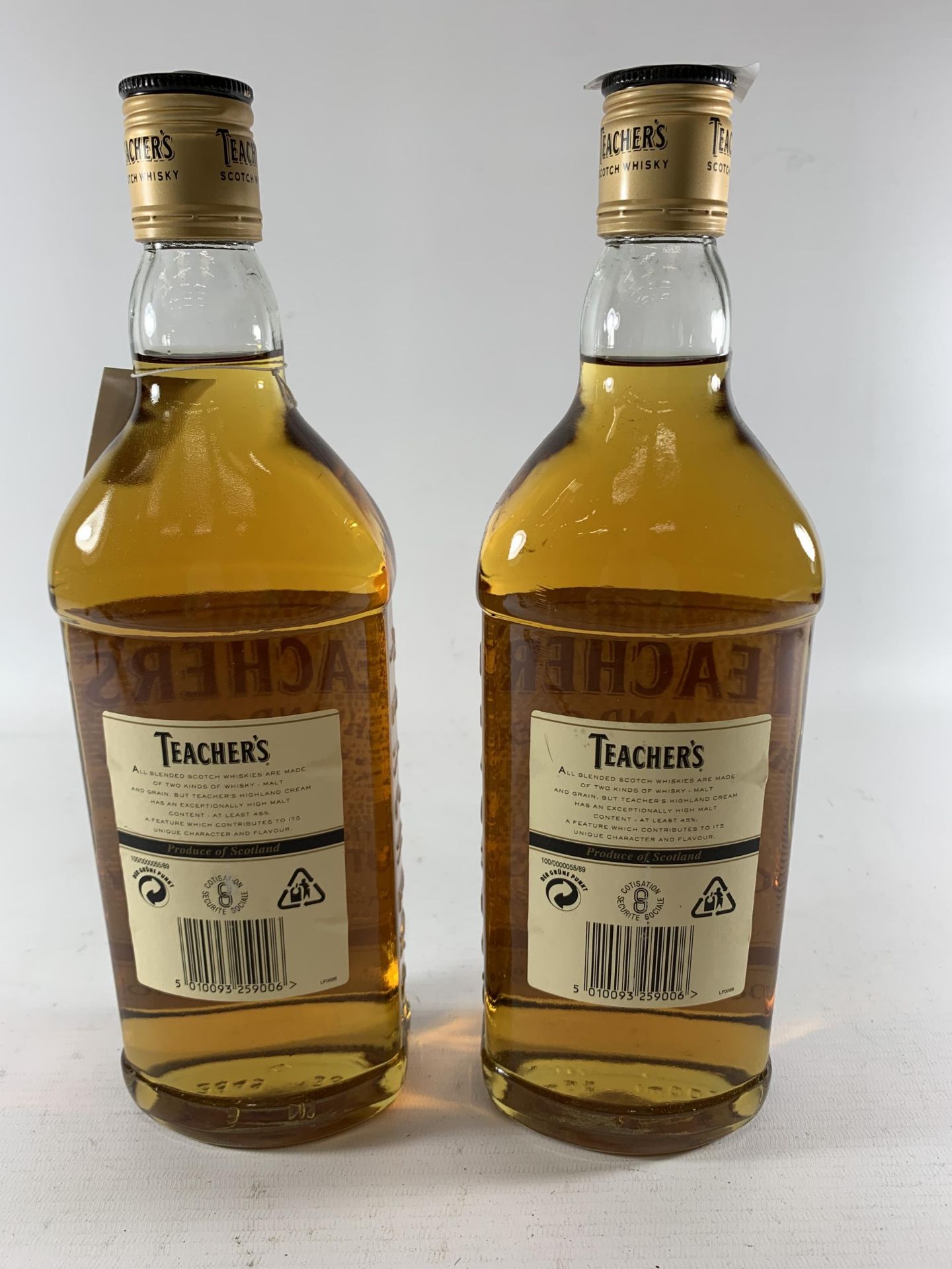 2 X 70CL BOTTLES - TEACHER'S HIGHLAND CREAM SCOTCH WHISKY - Image 2 of 2