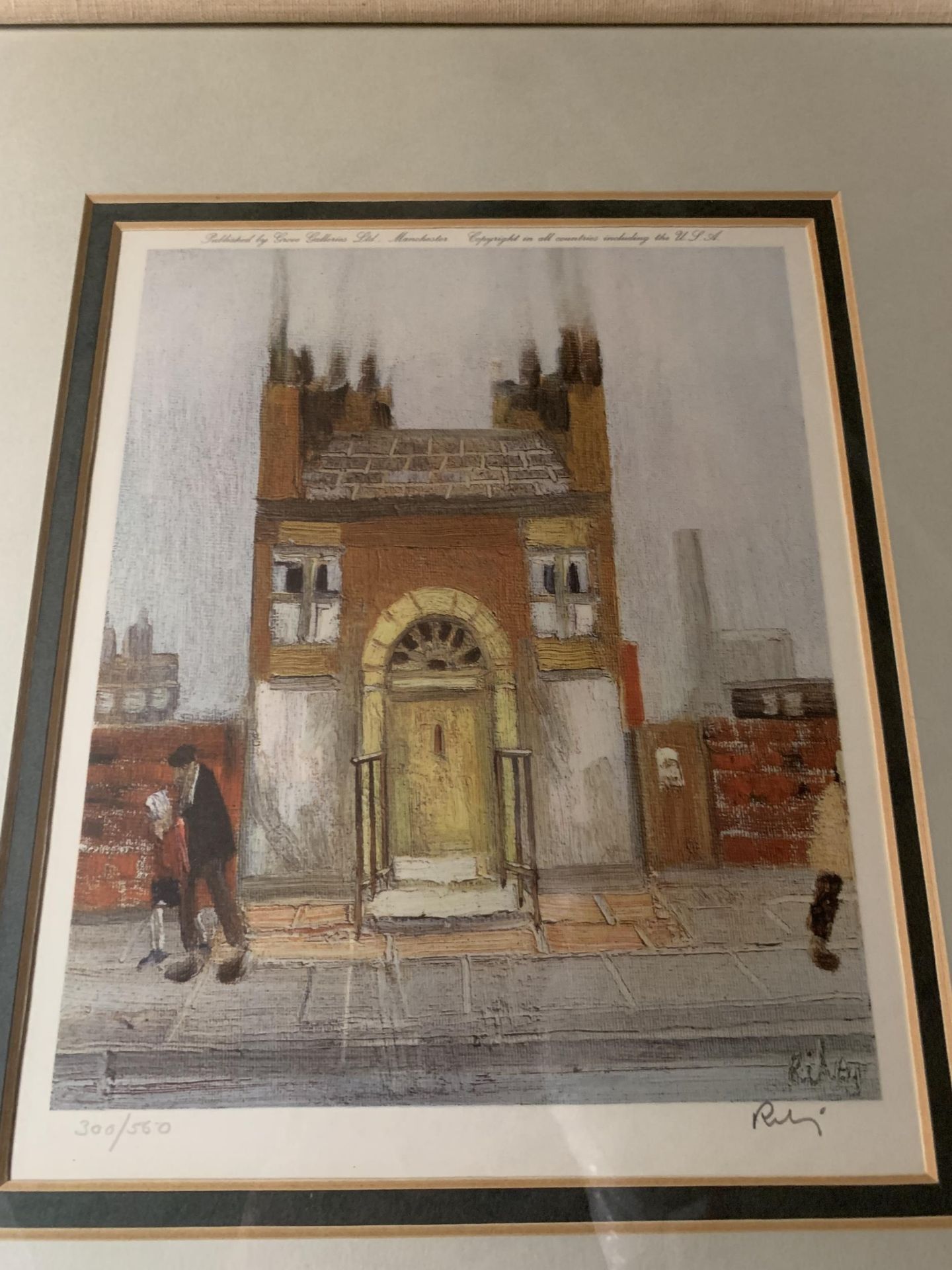 * HAROLD RILEY (BRITISH 1934-2023) 'THE YELLOW DOOR' SIGNED LIMITED EDITION (300/550) PRINT, 26 X - Image 2 of 5