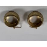 A APIR OF 9 CARAT GOLD EARRINGS GROSS WEIGHT 3.51 GRAMS