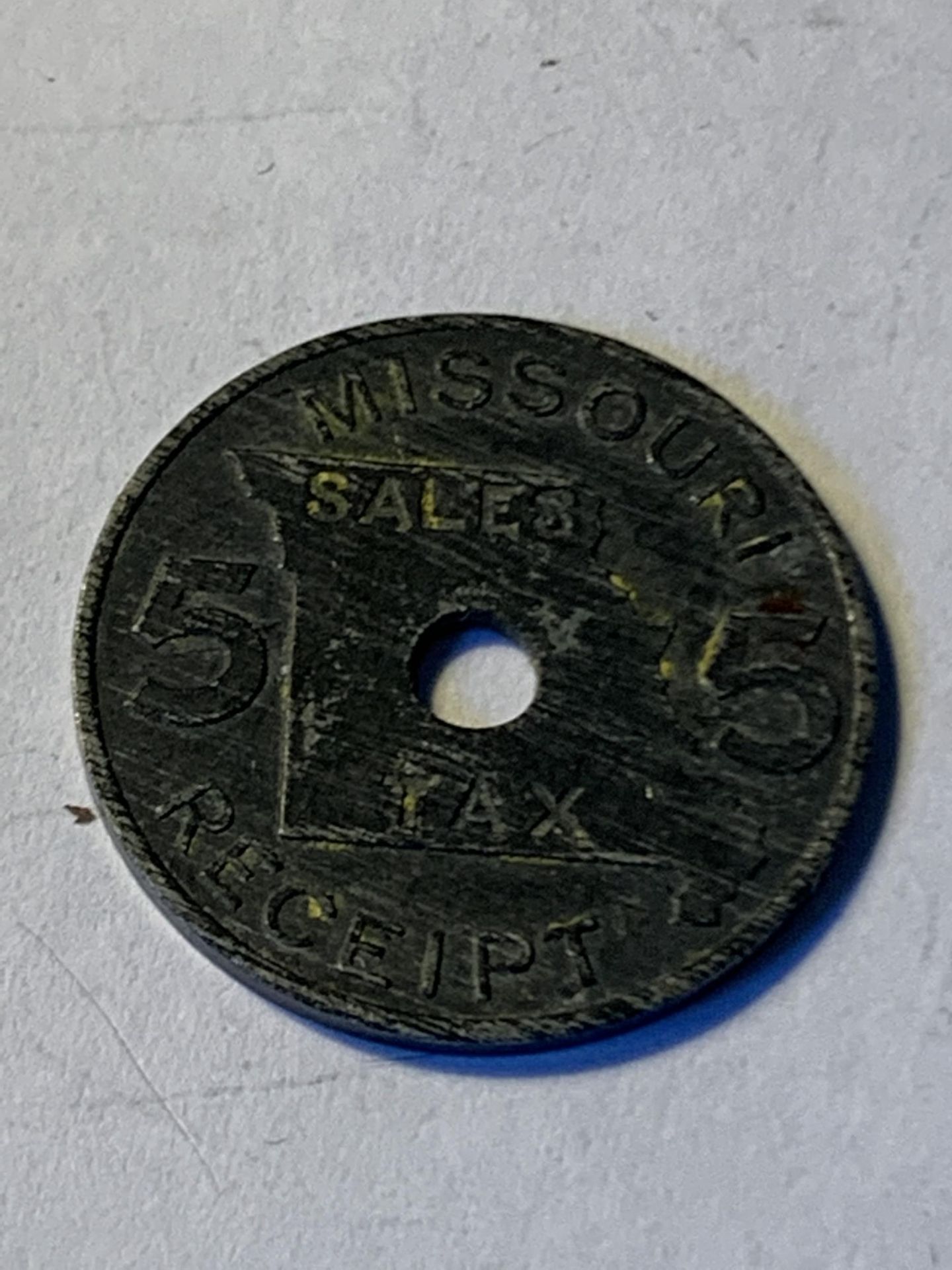 A MISSOURI TAX SALES TOKEN - Image 2 of 2