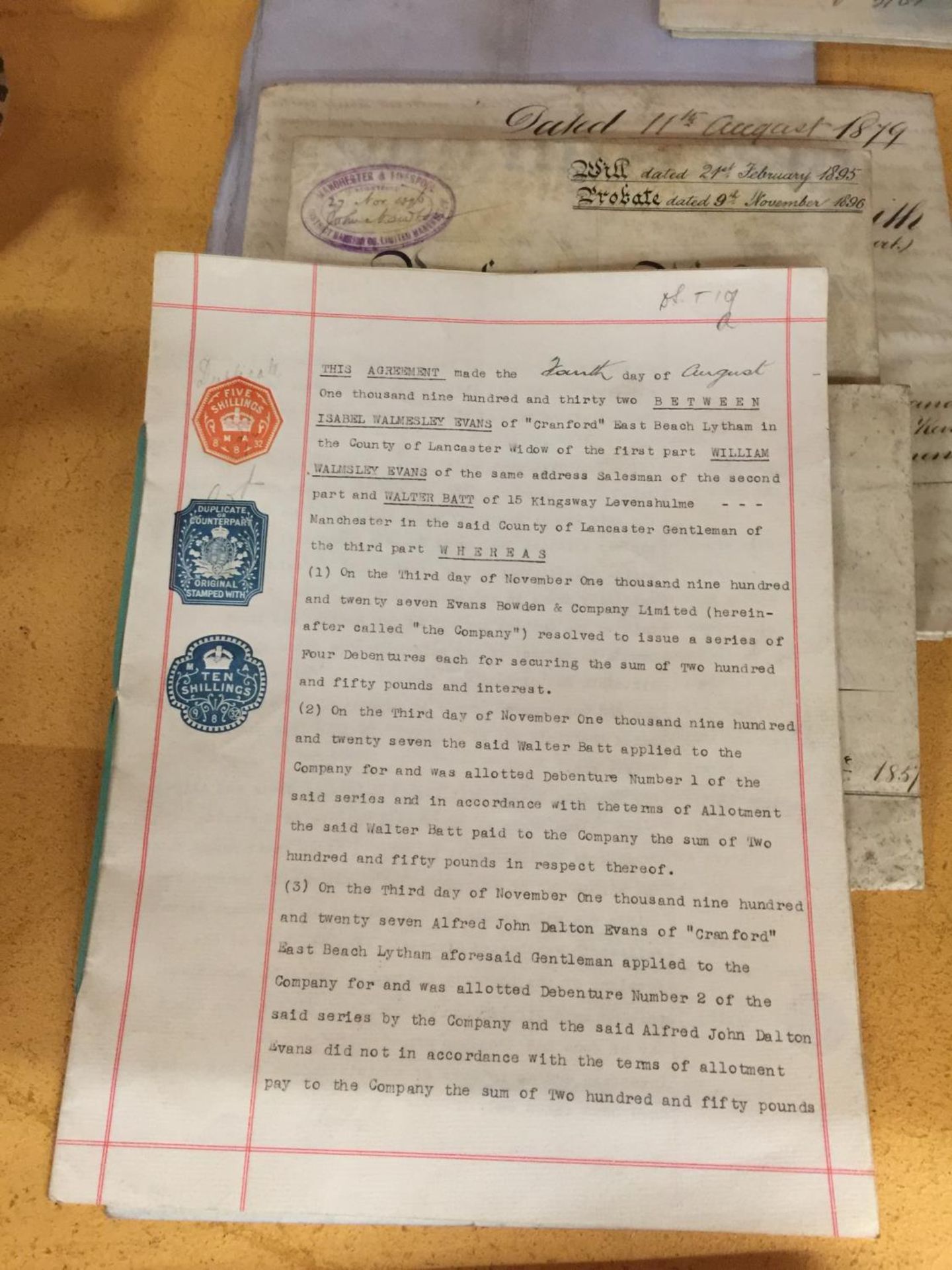 A COLLECTION OF VICTORIAN INDENTURES - Image 4 of 5