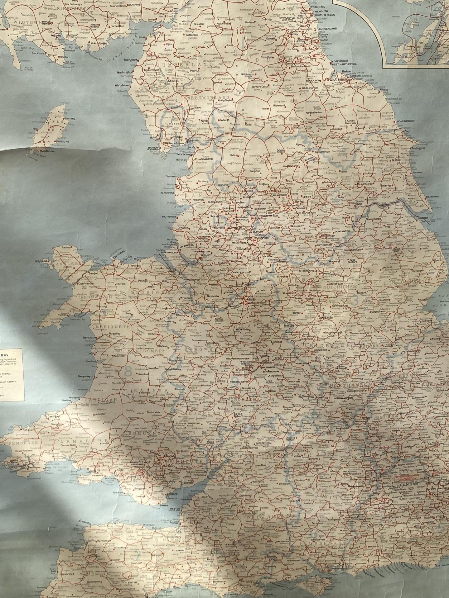 A VINTAGE 'GEOGRAPHIA' MARKETING AREAS OF GREAT BRITAIN MAP - Image 3 of 5