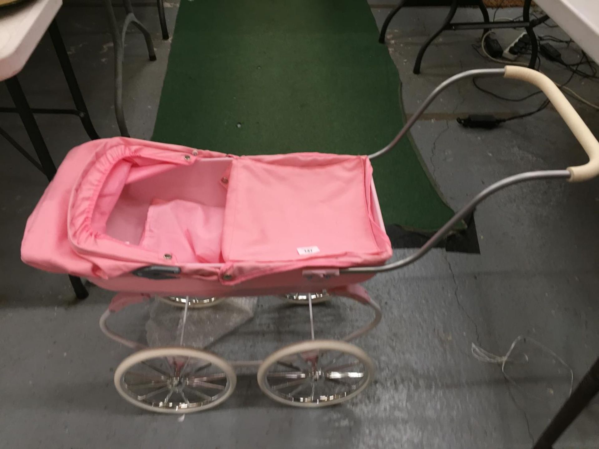 A BABY ROYALE PINK PRAM