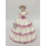 A STUNNING COALPORT FIGURINE FROM THE FOUR FLOWERS COLLECTION SCULTPED BY JACK GLYNN AND BEING A