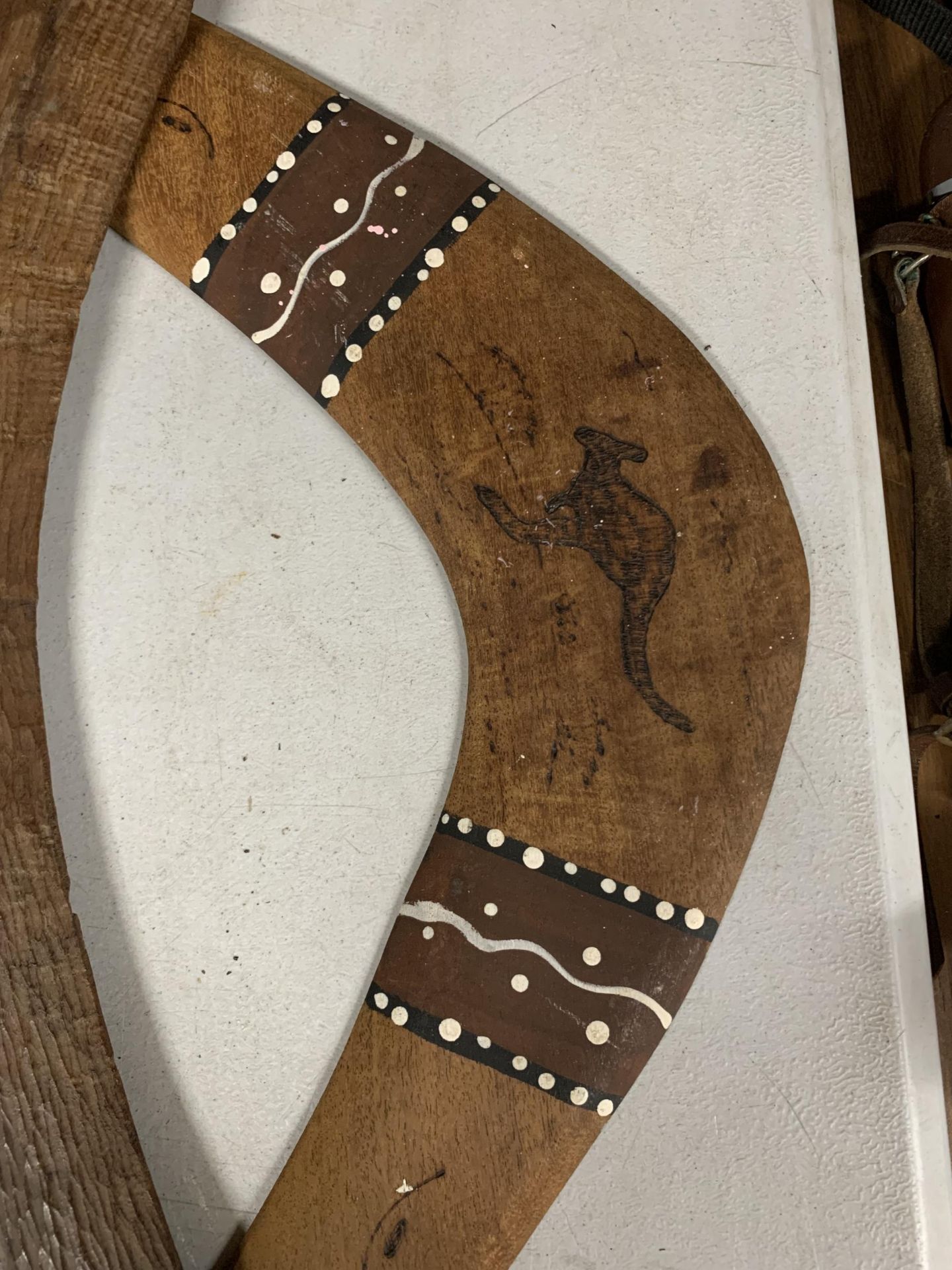 TWO ABORIGINAL WOODEN BOOMERANGS - Image 2 of 2