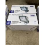TWO BOXED LAP IP44 FLOODLIGHTS