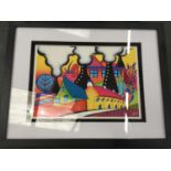 A LORNA BAILEY SIGNED PRINT - FRAMED