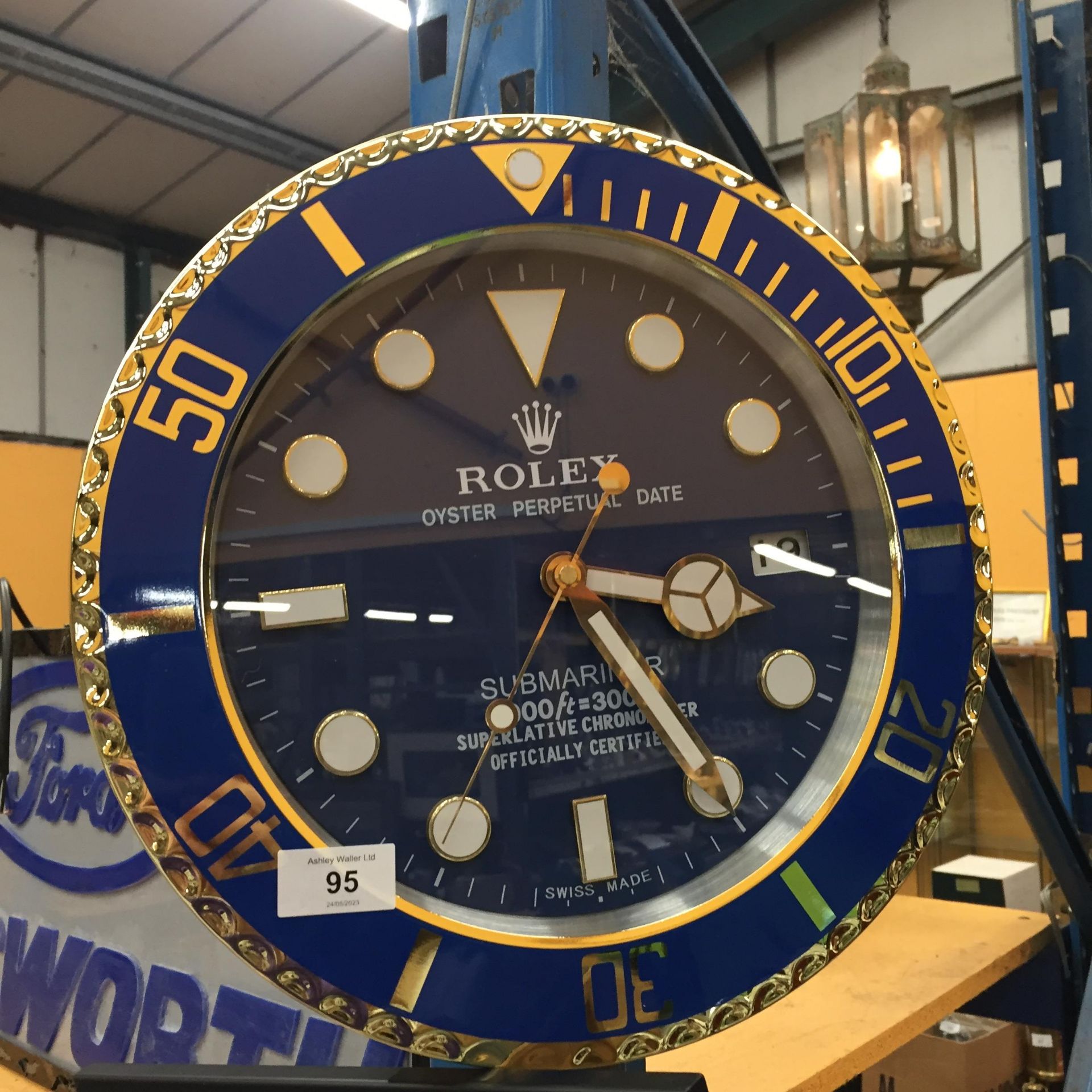 A DEALERS WALL CLOCK