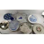 * A COLLECTION OF POLICE GLASS AND CERAMICS TO INCLUDE TANKARDS, WEDGWOOD METROPOLITAN POLICE