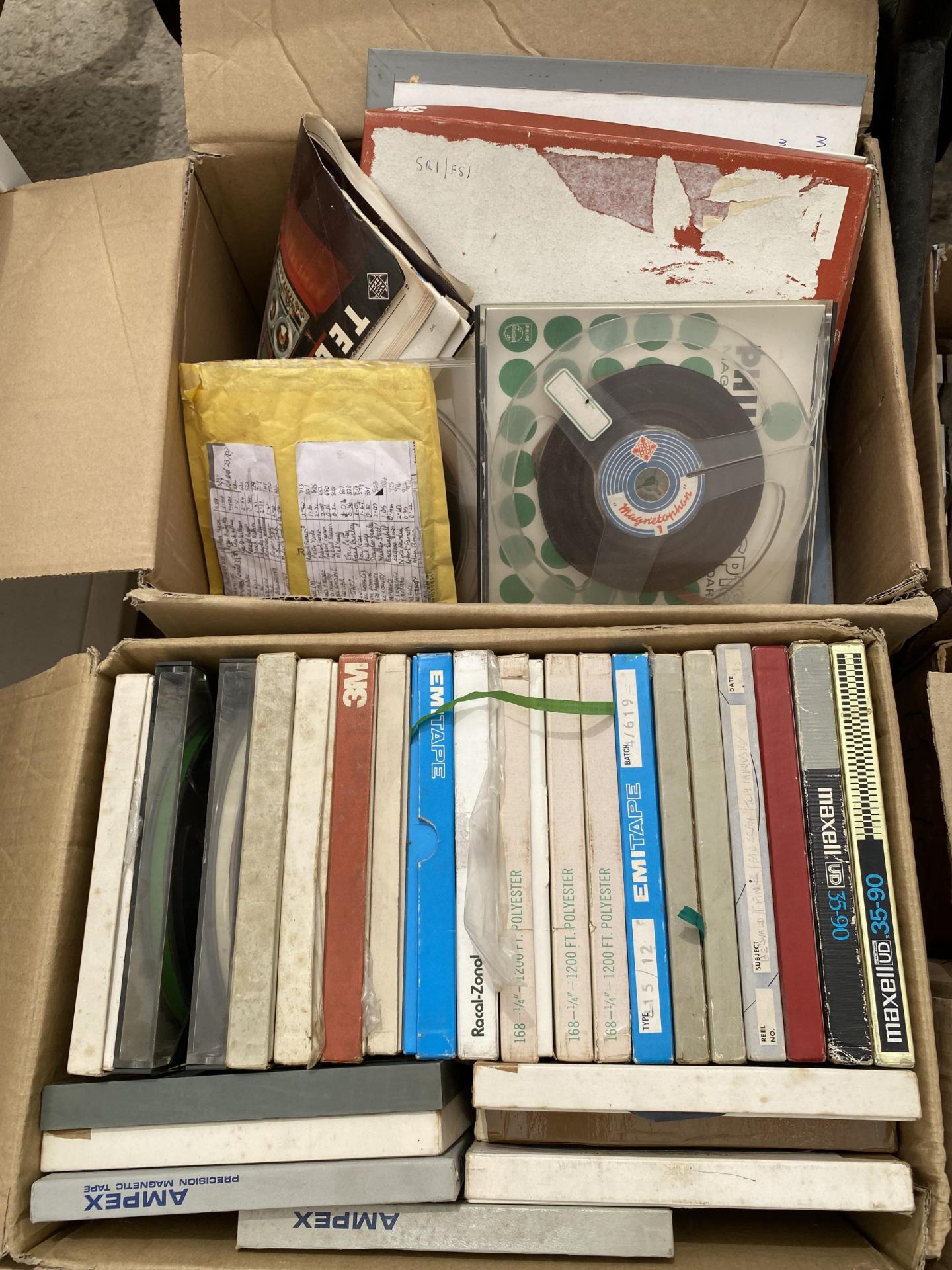FIVE BOXES OF ASSORTED REEL RECORDING TAPES - Image 2 of 4