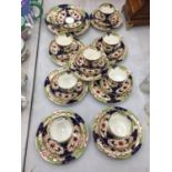 A COLLECTION OF VINTAGE ROYAL STAFFORD CUPS, SAUCERS AND SIDE PLATES