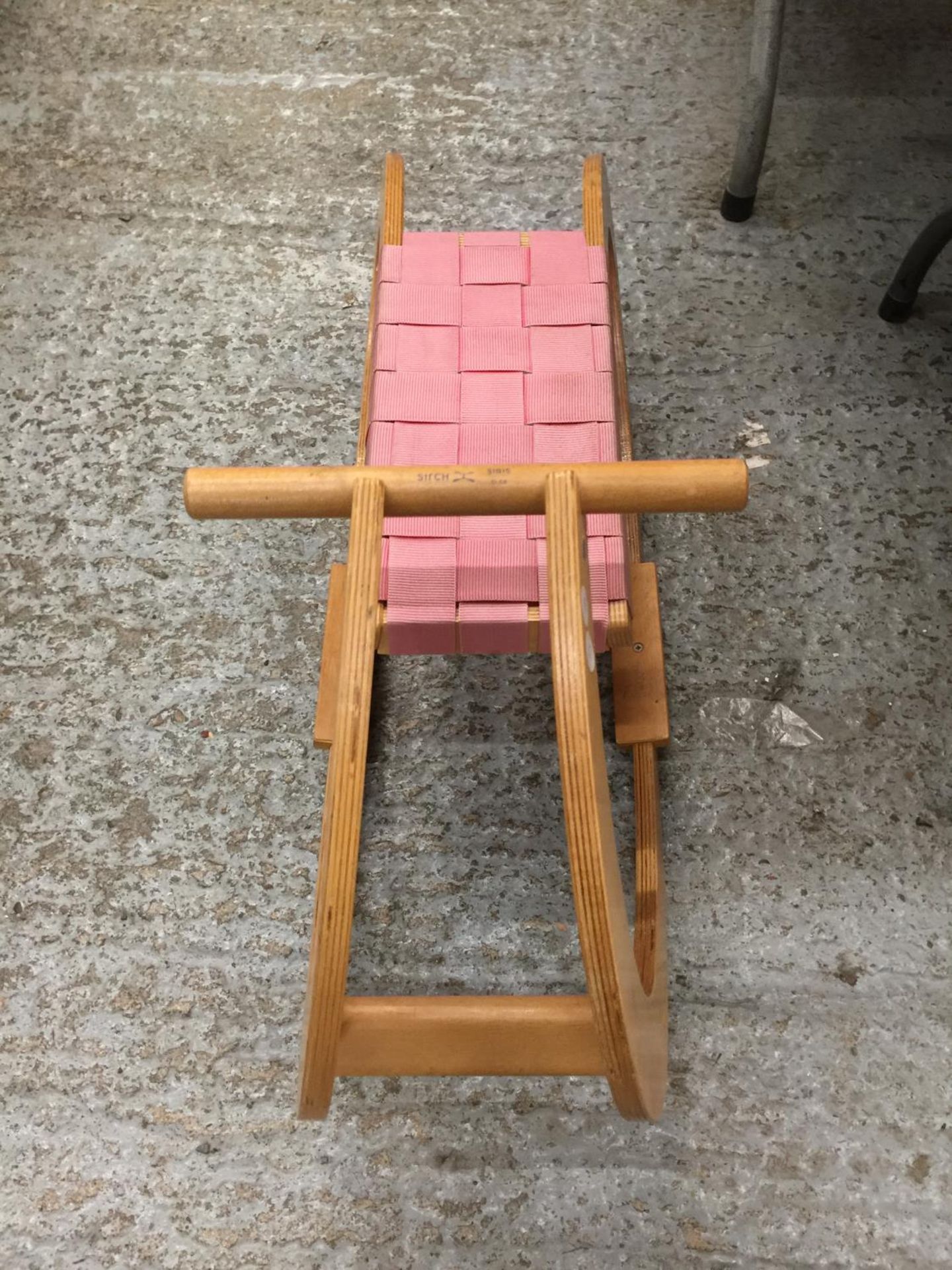 A 'SIRCH' WOODEN CHILD'S ROCKER - Image 2 of 4