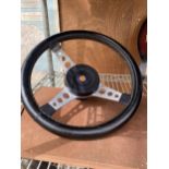 A VINTAGE ASTRALI, GREAT BRITAIN CAR STEERING WHEEL