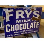 A FRYS MILK CHOCOLATE TIN SIGN 40CM X 30CM