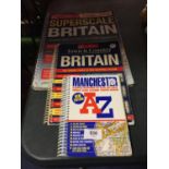TWO COLLINS ROAD ATLAS' AND A MANCHESTER A - Z