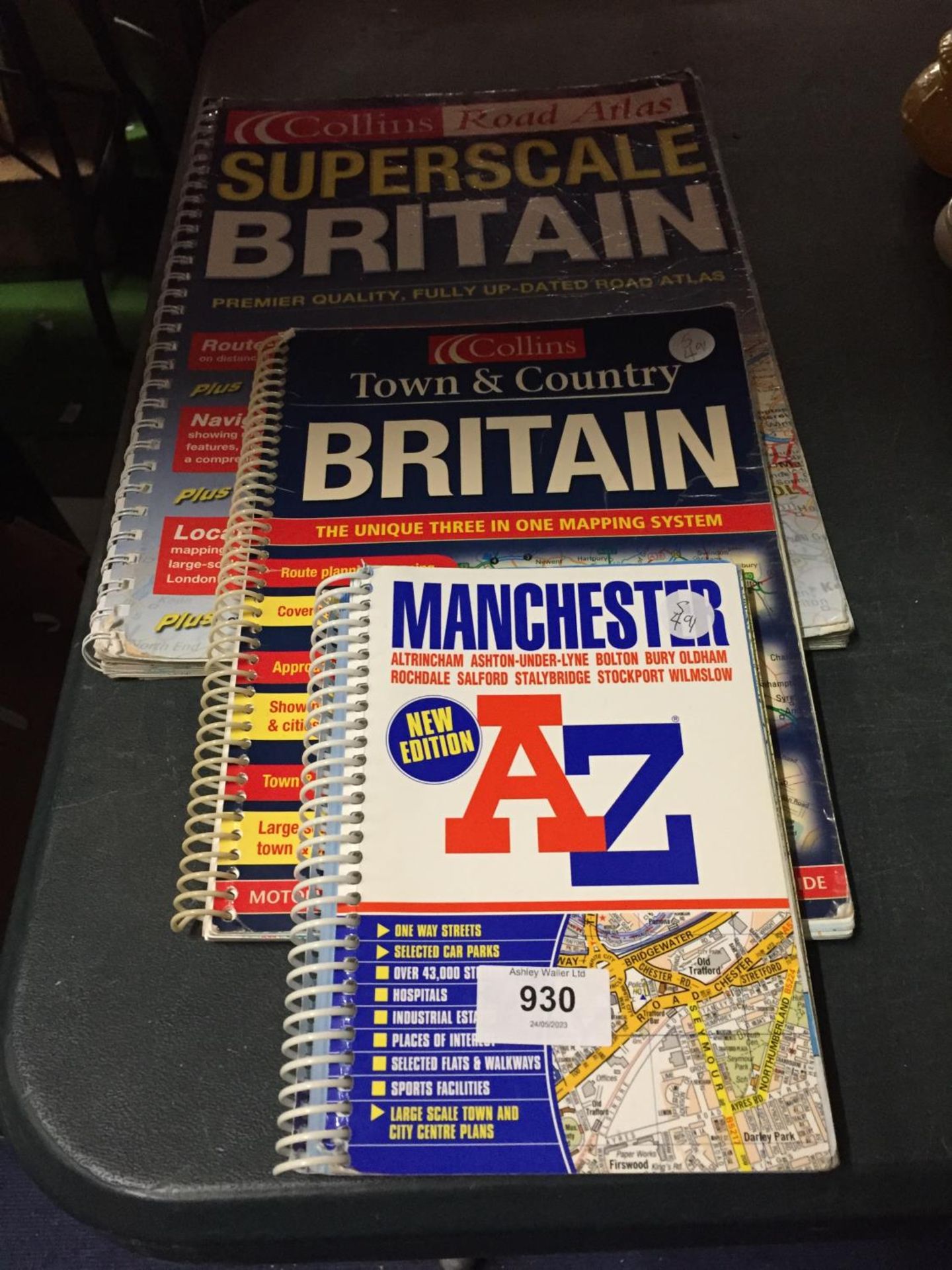 TWO COLLINS ROAD ATLAS' AND A MANCHESTER A - Z