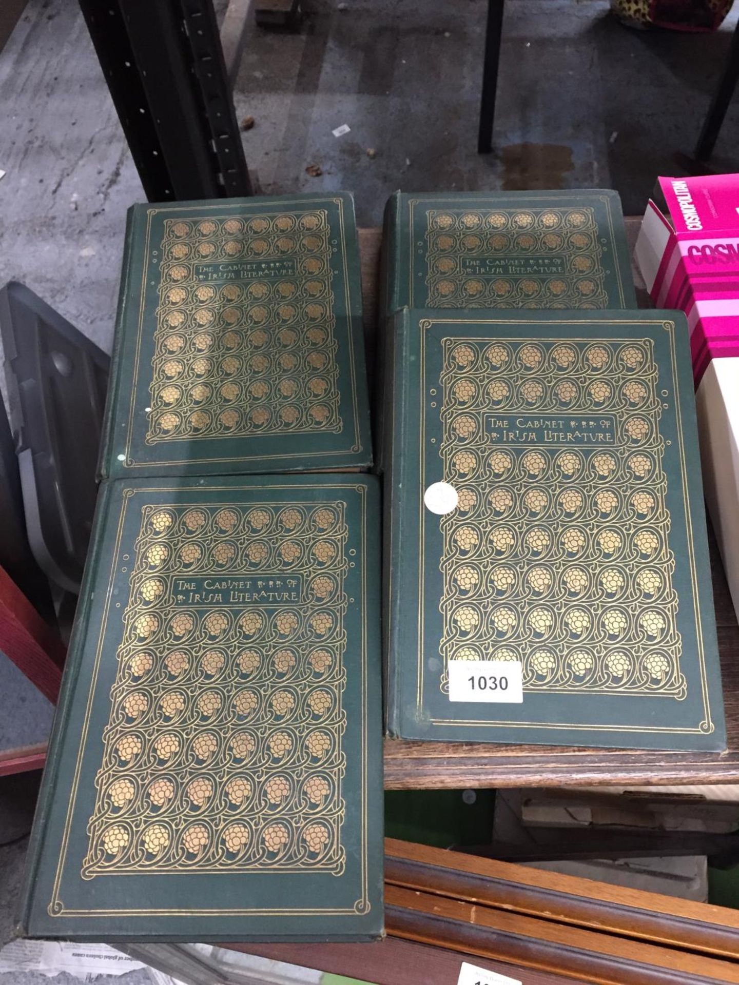 FOUR VINTAGE VOLUMES 1 - 4 'THE CABINET OF IRISH LITERATURE'