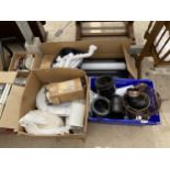 THREE BOXES OF PLUMBING ITEMS