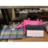 A COLLECTION OF LADIES HANDBAGS, HARRIS TWEED EXAMPLE ETC