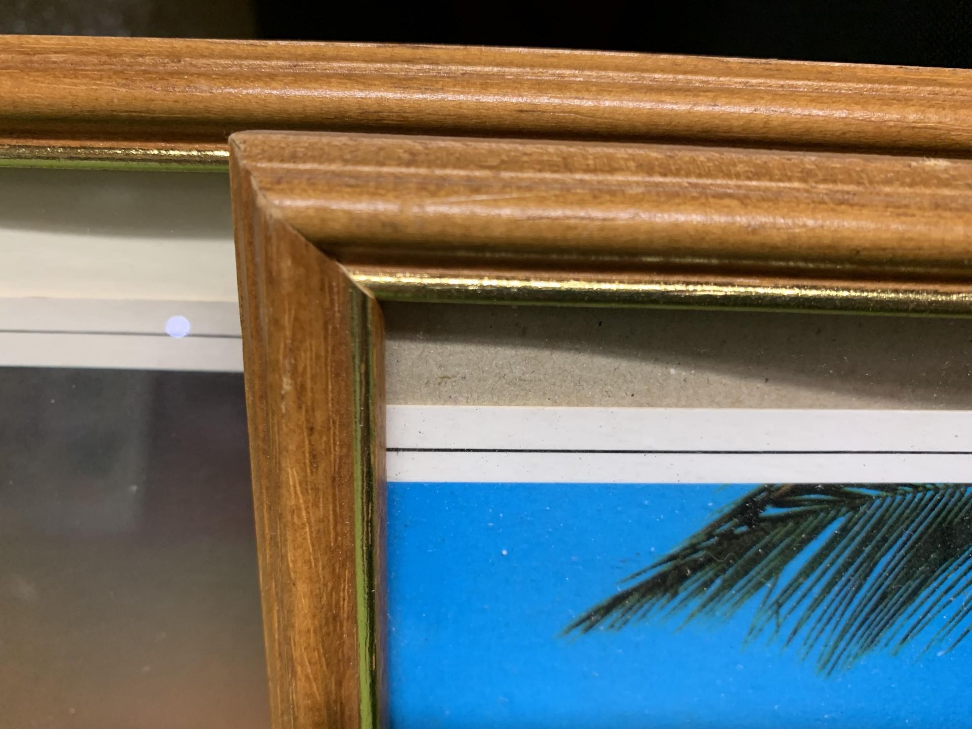TWO FRAMED PRINTS, ONE OF SUNSET OVER THE GREAT BARRIER REEF, THE OTHER FOUR MILE BEACH, PORT - Image 4 of 4