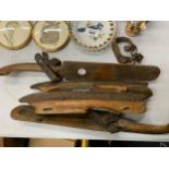 TWO PAIRS OF VINTAGE ICE SKATES