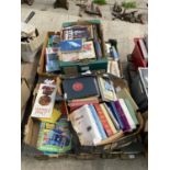 A LARGE ASSORTMENT OF BOOKS