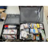 TWO BOXES OF FISHING TACKLE ETC
