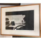 * HAROLD RILEY (BRITISH 1934-2023) 'ACCIDENT M62 MOTORWAY MANCHESTER' EMULSION PRINT, SIGNED AND