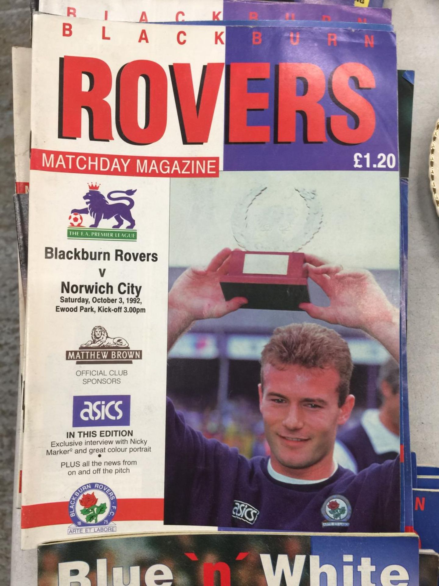 A COLLECTION OF BLACKBURN ROVERS 1990'S PREMIER LEAGUE PROGRAMMES - 55 IN TOTAL - Image 3 of 5