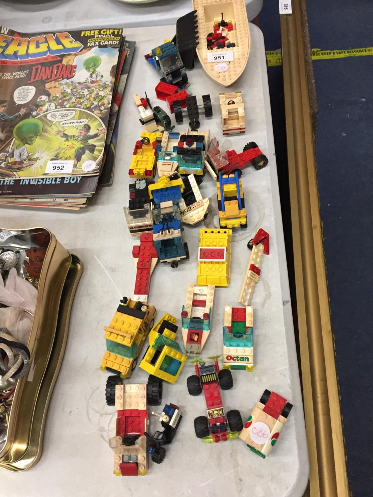 A QUANTITY OF LEGO VEHICLES