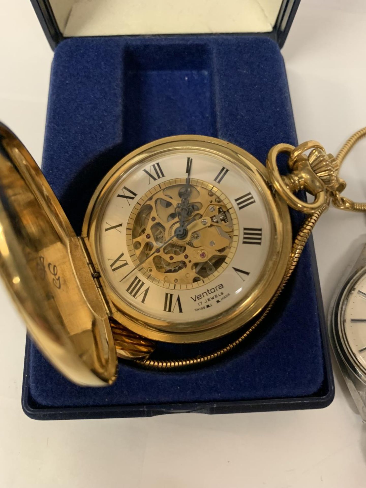 FOUR VARIOUS WATCHES TO INCLUDE A BOXED VENTORA POCKET WATCH AND THREE WRIST WATCHES TO INCLUDE A - Image 2 of 5