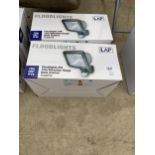 TWO BOXED LAP IP44 FLOODLIGHTS