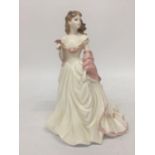 A ROYAL WORCESTER FIGURINE "GLYNDEBOURNE HIGH SOCIETY" MODELLED BY JACK GLYNN - 23.5 CM