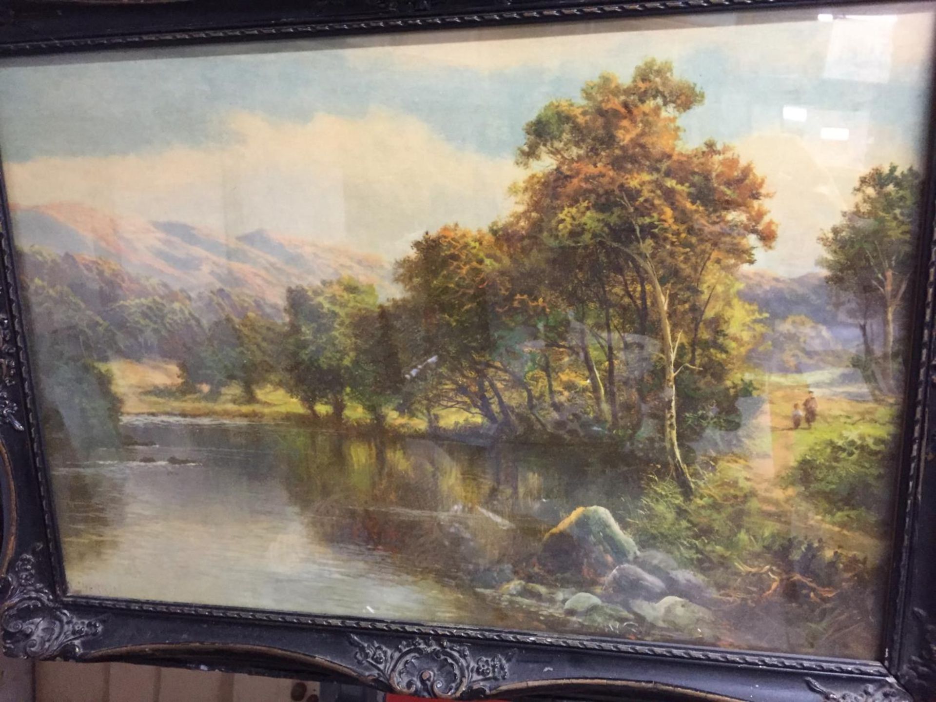 A FRAMED COUNTRY SCENE PRINT - Image 3 of 3