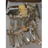 A LARGE QUANTITY OF VINTAGE FLATWARE