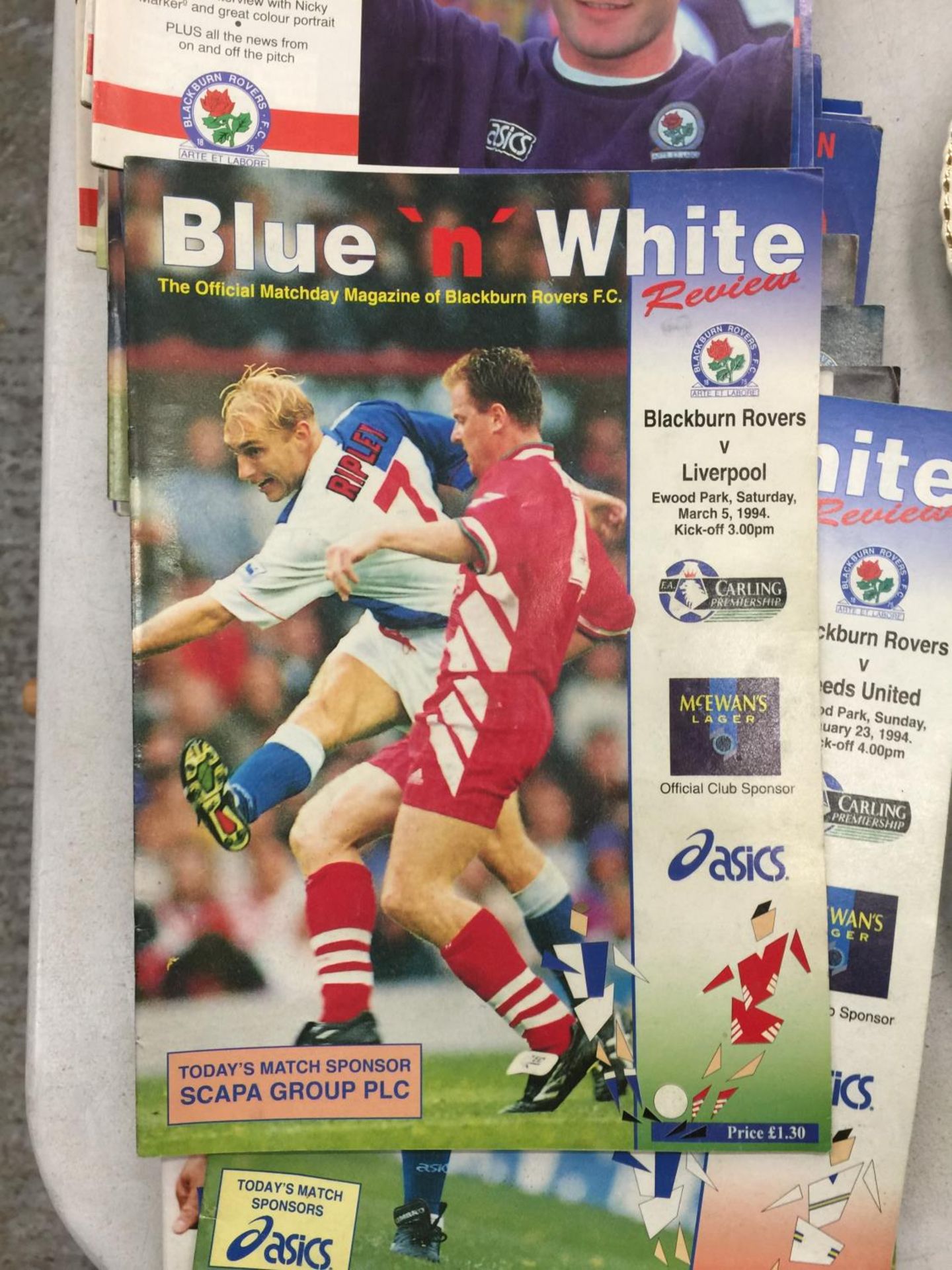 A COLLECTION OF BLACKBURN ROVERS 1990'S PREMIER LEAGUE PROGRAMMES - 55 IN TOTAL - Image 4 of 5