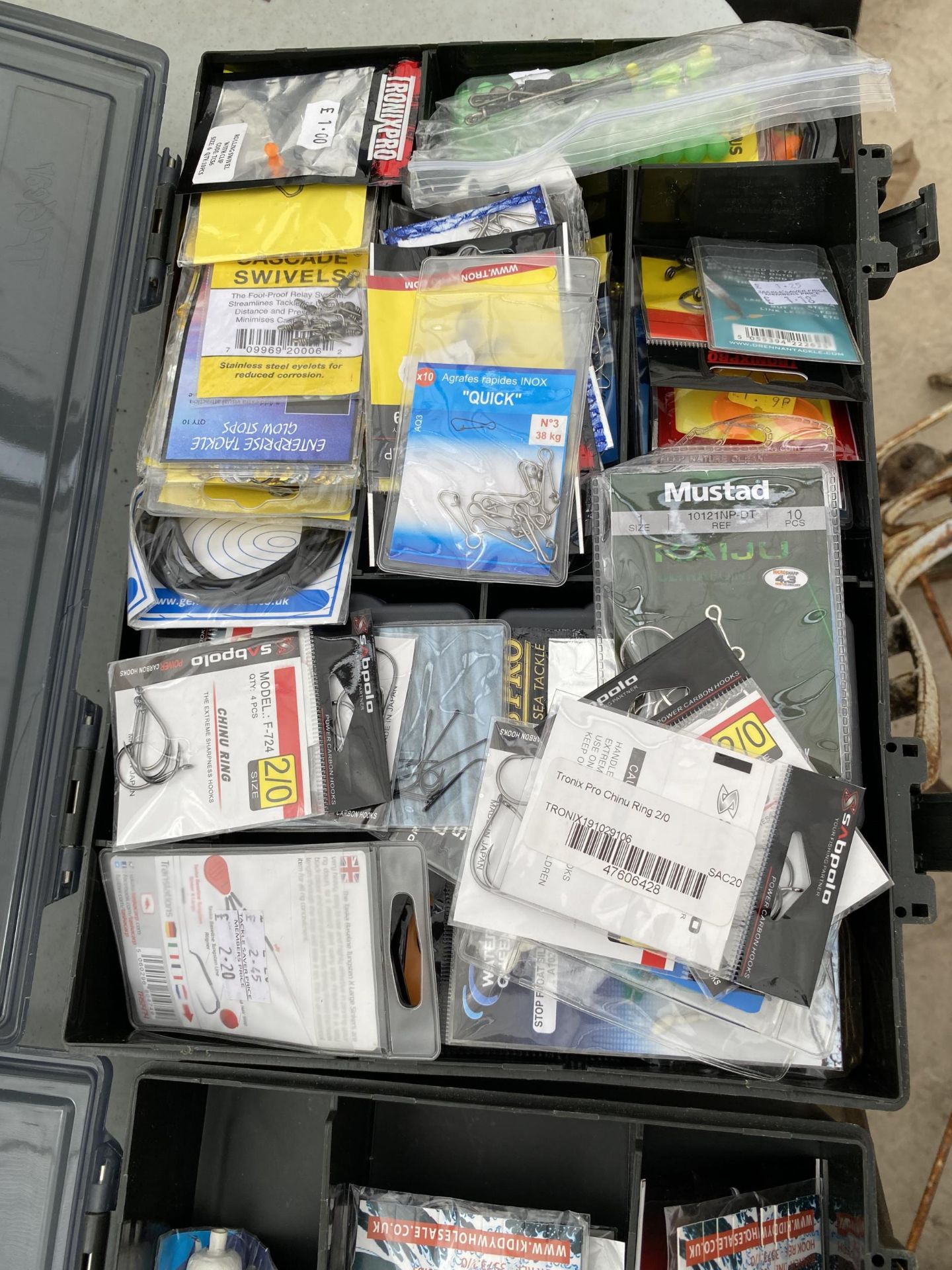 TWO BOXES OF FISHING TACKLE ETC - Image 2 of 7