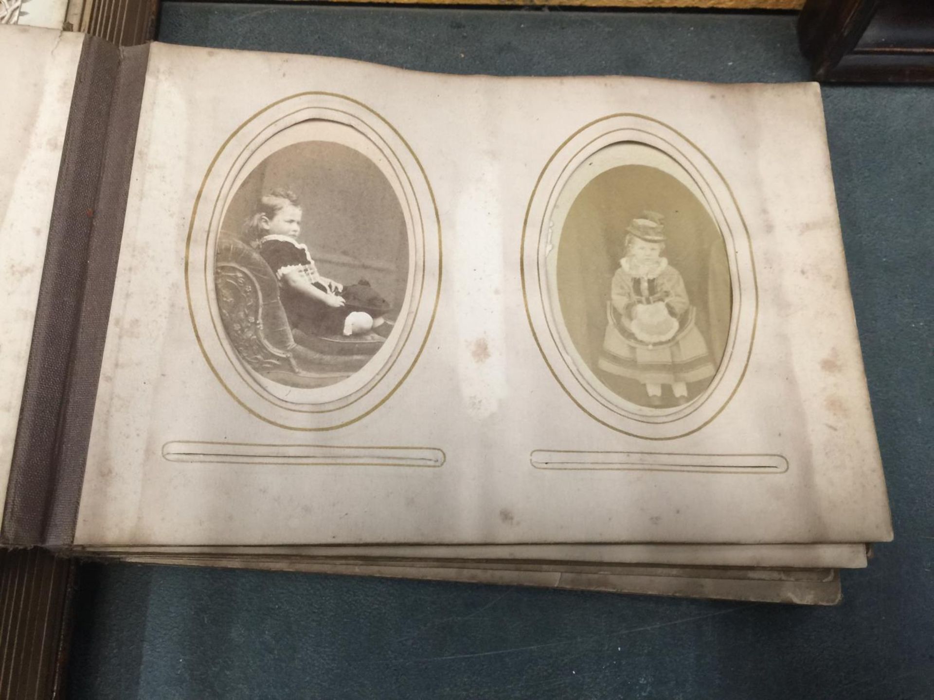 TWO VICTORIAN PHOTO ALBUMS ONE CONTAINING A QUANTITY OF PHOTOGRAPHS, A VINTAGE BOOK 'PLAYERS OF - Image 4 of 7