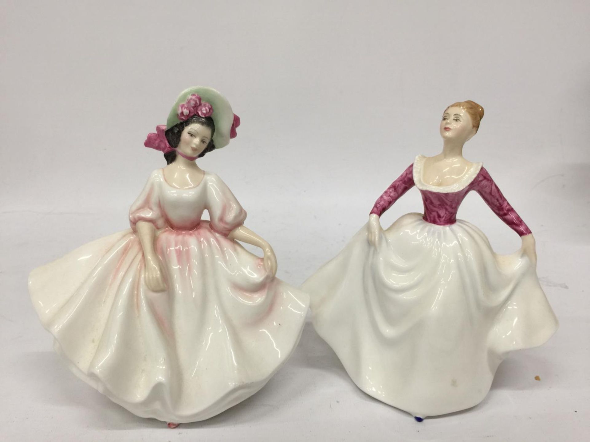 TWO ROYAL DOULTON LADIES - "LISA" AND "SUNDAY BEST" - 20CM AND 19.5 CM