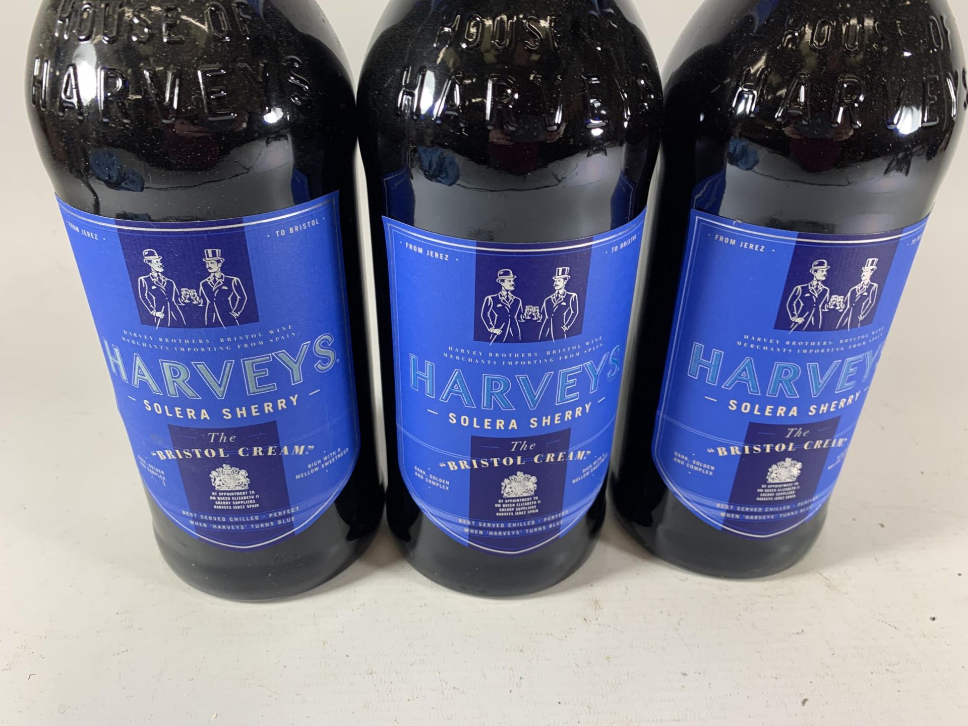 3 X 1L BOTTLES - HARVEY'S SOLERA SHERRY BRISTOL CREAM - Image 2 of 3