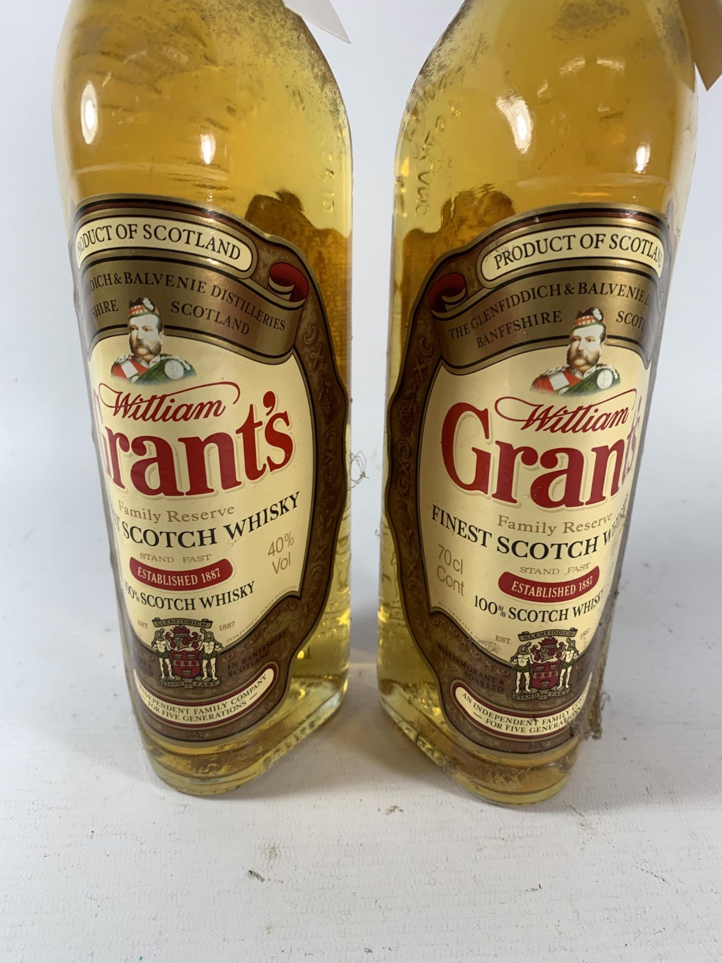 2 X 70CL BOTTLES - WILLIAM GRANT'S FAMILY RESERVE FINEST SCOTCH WHISKY - Image 2 of 3