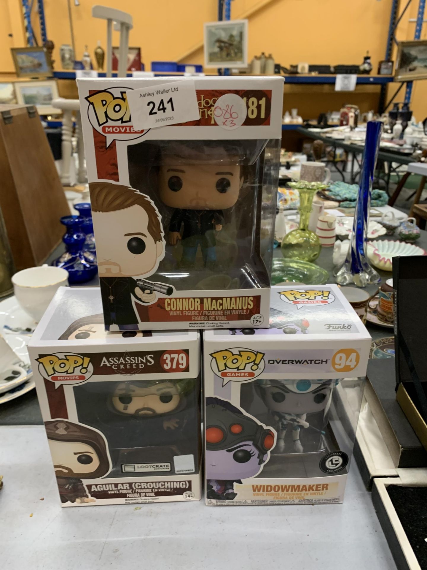 THREE BOXED POP VINYL FIGURES