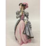 A ROYAL WORCESTER FIGURINE "MASQUERADE" - 20.5 CM