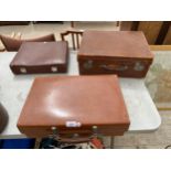 THREE VINTAGE SUITCASES INCLUDING REVELATION EXAMPLE