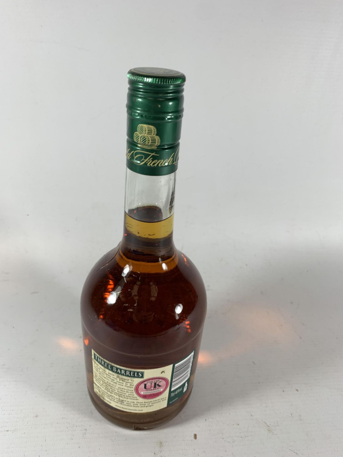 1 X 70CL BOTTLE - RAYNAL & CIE THREE BARRELS VSOP RARE OLD FRENCH BRANDY - Image 3 of 3