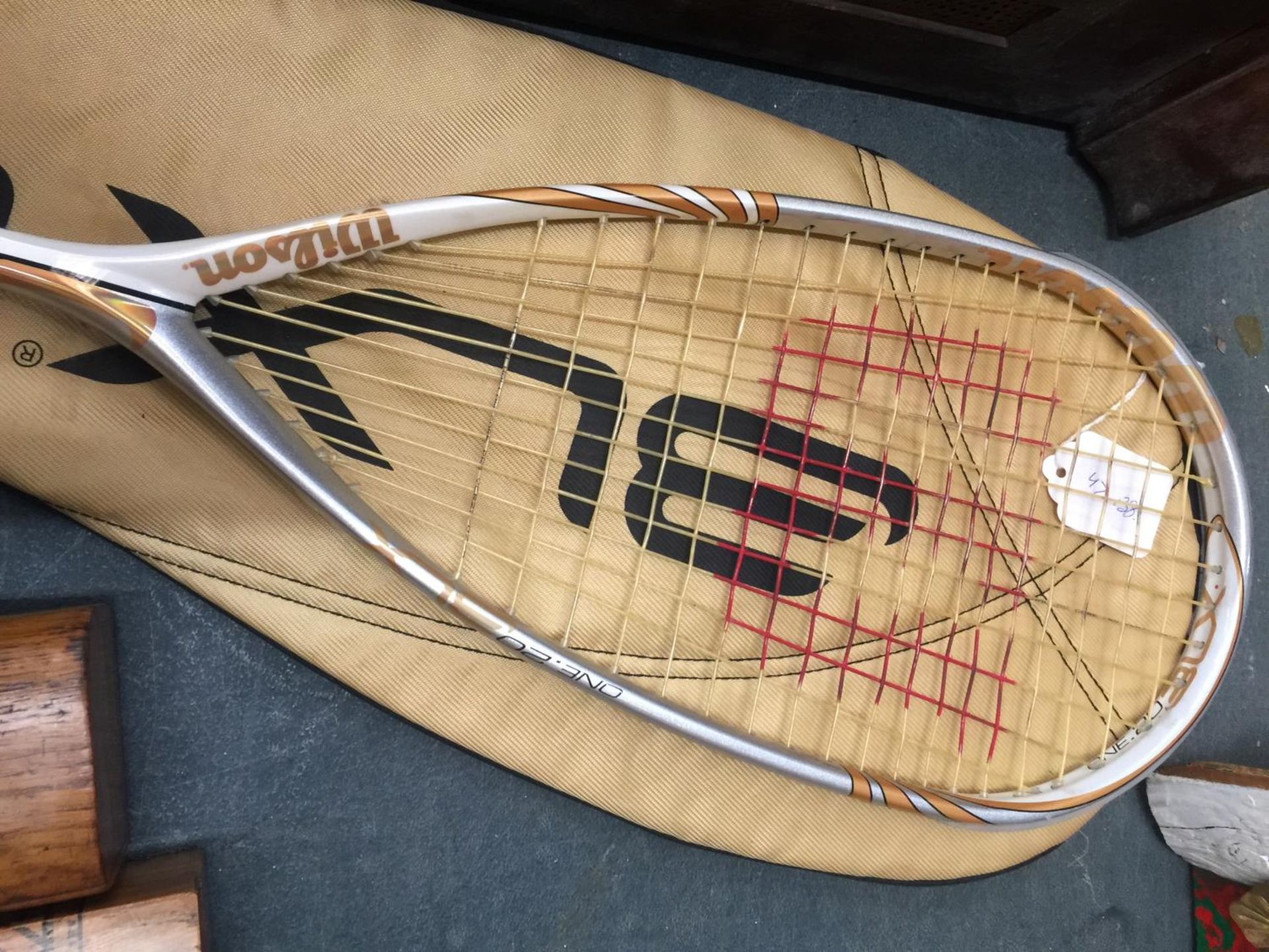 A WILSON HYBRID RACKET WITH COVER - Image 3 of 3