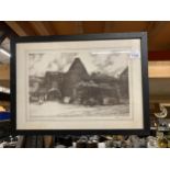 A FRAMED LIMITED EDITION SIGNED PRINT OF FALCON POTTERY, HANLEY BY HARRY SMITH RA